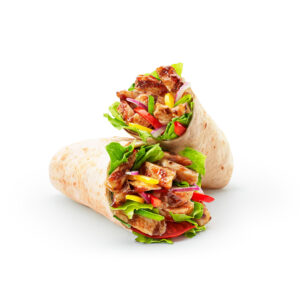 Chicken teriyaki with sweet onion wrap